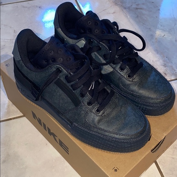 Men’s Sz 6(women’s 8) Black NIKE AIR FORCE 1 - Picture 7 of 8